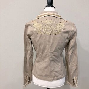 Aziz Khaki Cotton Casual Cool Jacket size M